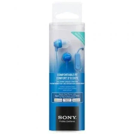 Auriculares Intrauditivos Sony MDR-EX15APLI/ con Micrófono/ Jack 3.5/ Azules - PixelPlaza