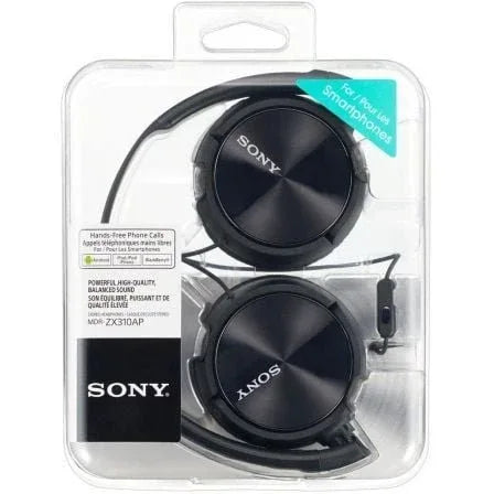 Auriculares Sony MDRZX310APB/ con Micrófono/ Jack 3.5/ Negros - PixelPlaza