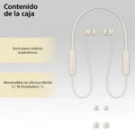 Auriculares Inalámbricos Intrauditivos Sony WI-C100/ con Micrófono/ Bluetooth/ Beige - PixelPlaza