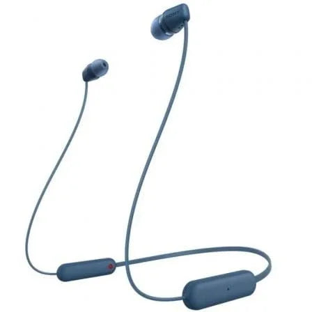 Auriculares Inalámbricos Intrauditivos Sony WI-C100/ con Micrófono/ Bluetooth/ Azules - PixelPlaza