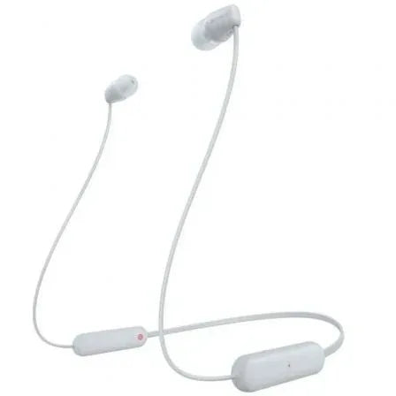 Auriculares Inalámbricos Intrauditivos Sony WI-C100/ con Micrófono/ Bluetooth/ Blancos - PixelPlaza