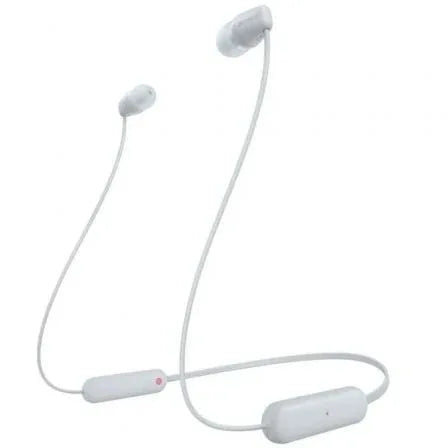 Auriculares Inalámbricos Intrauditivos Sony WI-C100/ con Micrófono/ Bluetooth/ Blancos - PixelPlaza
