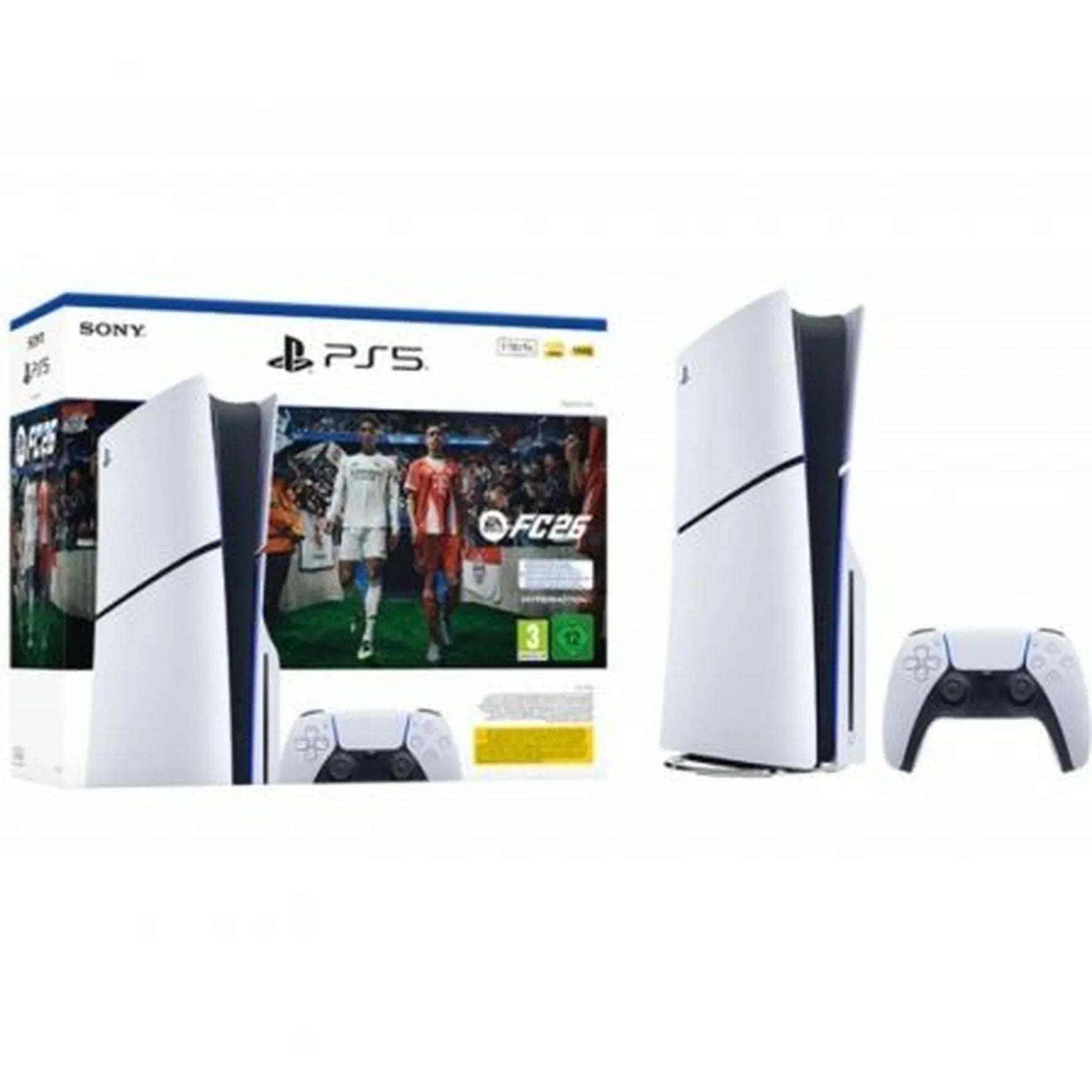 Consola Sony Playstation 5 - PS5 Slim Estándar 1TB/ Incluye Mando Dual Sense y Código de Juego EA Sports FC 26/ Chassis E - PixelPlaza