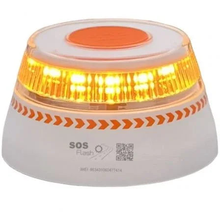 Luz baliza de emergencia para coche SOS Flash V16 Connected IoT BAL/2/ Homologada/ Base Imantada/ Geolocalizable/ Funciona a Pilas - PixelPlaza