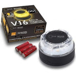 Luz baliza de emergencia para coche SOS Road Connected EL2024 V16/ Homologada/ Base Imantada/ Geolocalizable/ Funciona a Pilas - PixelPlaza