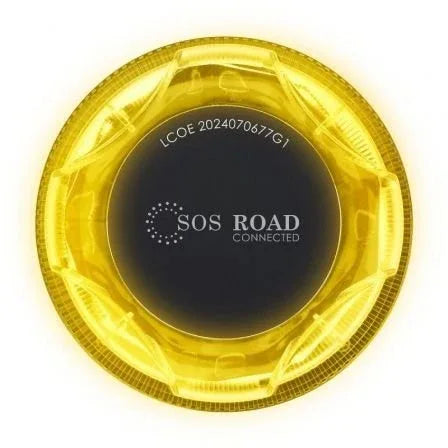 Luz baliza de emergencia para coche SOS Road Connected EL2024 V16/ Homologada/ Base Imantada/ Geolocalizable/ Funciona a Pilas - PixelPlaza