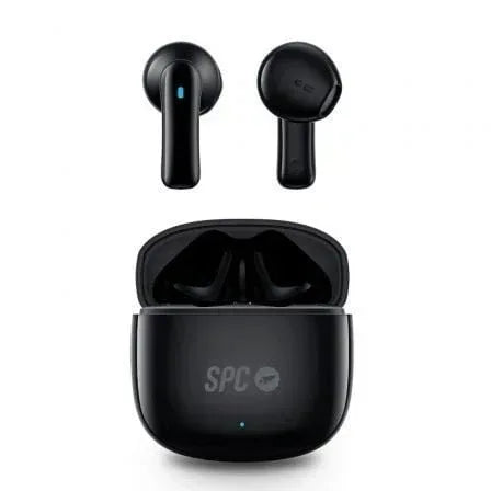Auriculares Bluetooth SPC Zion 2 Play con estuche de carga/ Autonomía 7h/ Negros - PixelPlaza