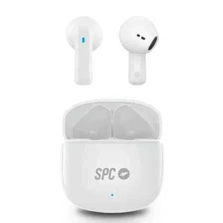 Auriculares Bluetooth SPC Zion 2 Play con estuche de carga/ Autonomía 7h/ Blancos - PixelPlaza