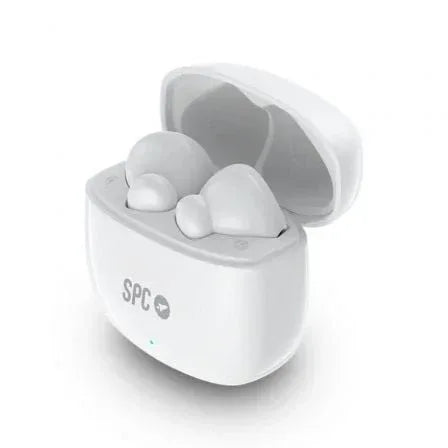 Auriculares Bluetooth SPC Zion 2 Play con estuche de carga/ Autonomía 7h/ Blancos - PixelPlaza