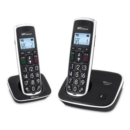 Teléfono Inalámbrico SPC Comfort Kaiser 7609N/ Pack DUO/ Negro - PixelPlaza