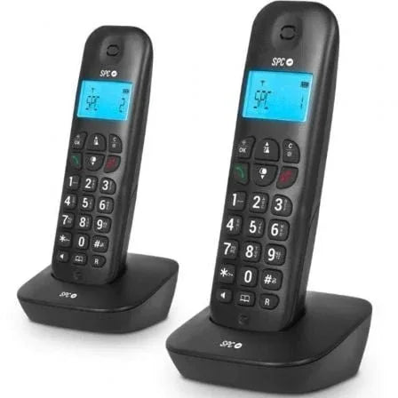Teléfono Inalámbrico SPC Air Pro Duo 7302N/ Pack DUO/ Negro - PixelPlaza