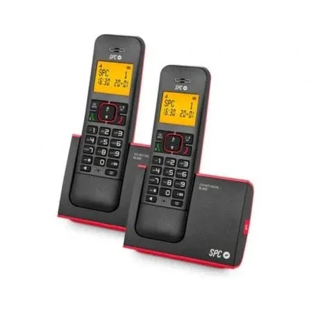 Teléfono Inalámbrico SPC Blade 7292RC2/ Pack DUO/ Rojo y Negro - PixelPlaza