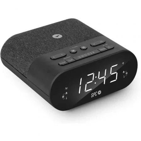 Despertador SPC Frodi QI/ Radio FM/ Base de carga Inalámbrica - PixelPlaza