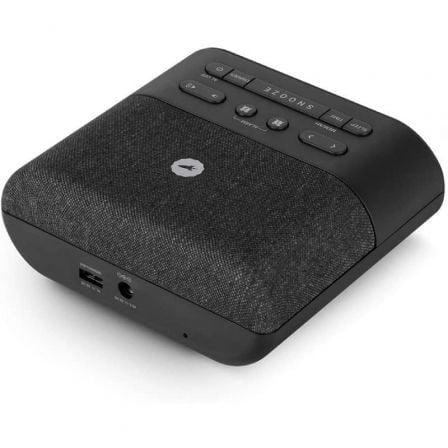 Despertador SPC Frodi QI/ Radio FM/ Base de carga Inalámbrica - PixelPlaza