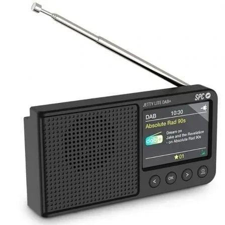 Radio Portátil SPC Jetty Lite Dab+/ Negra - PixelPlaza