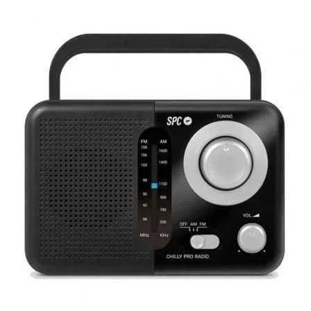 Radio Portátil SPC Valdi/ Negra - PixelPlaza
