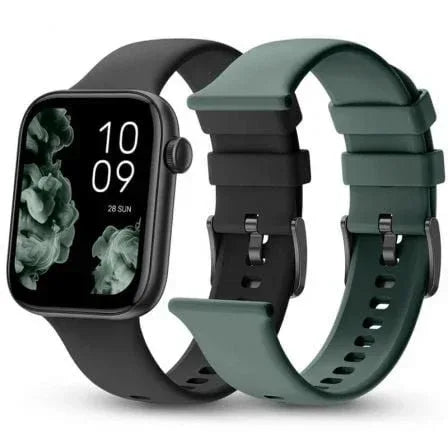 Smartwatch SPC Smartee Duo 2 9650N/ Notificaciones/ Frecuencia Cardíaca/ Negro/ Incluye Correa Extra - PixelPlaza