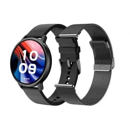 Smartwatch SPC Smartee Duo Classic 9652N/ Notificaciones/ Frecuencia Cardíaca/ Negro/ Incluye Correa Extra - PixelPlaza