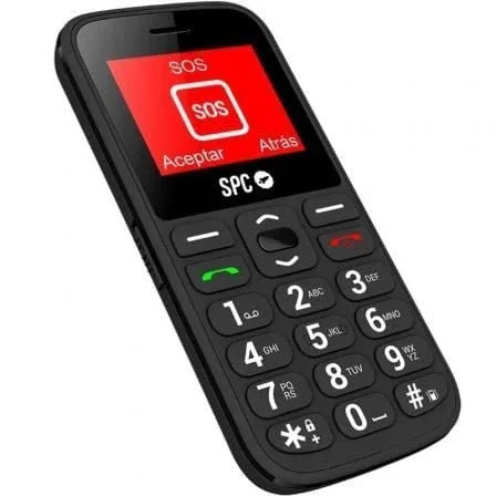 Teléfono Móvil SPC Fortune 2 4G para Personas Mayores/ Negro - PixelPlaza