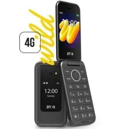 Teléfono Móvil SPC WILD para Personas Mayores/ 4G/ Negro - PixelPlaza
