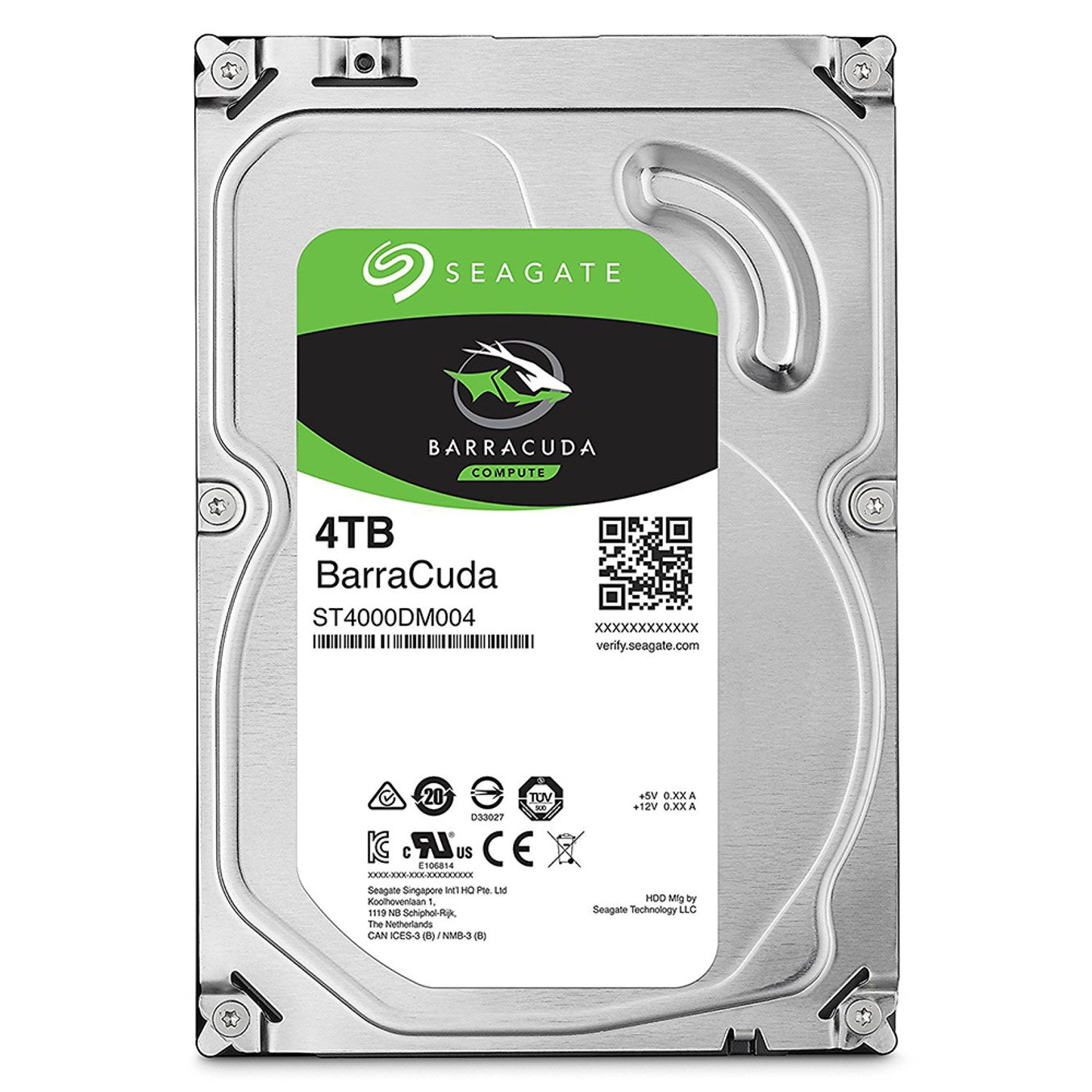 Disco duro interno HDD Seagate barracuda st4000dm004 4TB 3.5 pulgadas 5900rpm · 256MB · SATA 6GB - s