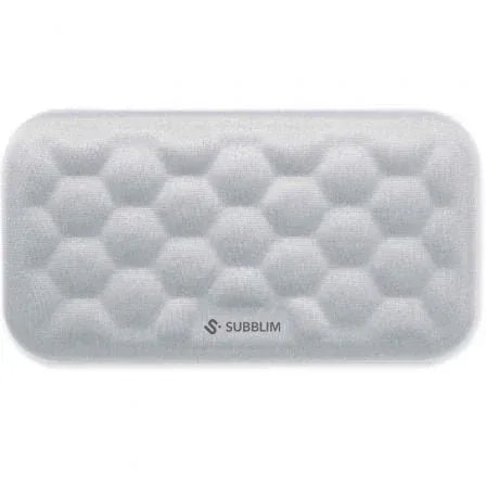 Reposamuñecas Subblim Ergo AirPadding/ Plateado - PixelPlaza