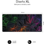 Alfombrilla Subblim Neon Obsidian XL/ 900 x 400 x 3 mm - PixelPlaza