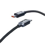 Cable USB 2.0 Tipo-C Subblim Optimus/ USB Tipo-C Macho - USB Tipo-C Macho/ Hasta 60W/ 480Mbps/ 2m/ Negro - PixelPlaza