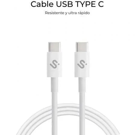 Cable USB 2.0 Tipo-C Subblim Cable Plus/ USB Tipo-C Macho - USB Tipo-C Macho/ Hasta 100W/ 480Mbps/ 2m/ Blanco - PixelPlaza