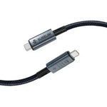 Cable USB 4.0 Tipo-C Subblim Cable High/ USB Tipo-C Macho - USB Tipo-C Macho/ Hasta 240W/ 40Gbps 1.5m/ Negro - PixelPlaza