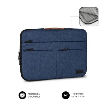 Funda Subblim Air Padding 360 Sleeve para Portátiles hasta 14"/ Azul - PixelPlaza