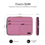 Funda Subblim Air Padding 360 Sleeve para Portátiles hasta 14"/ Rosa - PixelPlaza