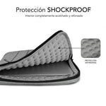 Funda Subblim Air Padding 360 Sleeve para Portátiles hasta 15.6"/ Gris Claro - PixelPlaza
