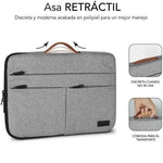 Funda Subblim Air Padding 360 Sleeve para Portátiles hasta 15.6"/ Gris Claro - PixelPlaza