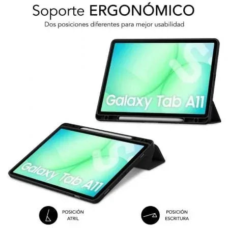 Funda Subblim Clear Shock Case para Samsung A11 8.7"/ Negra - PixelPlaza
