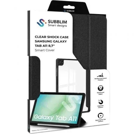 Funda Subblim Clear Shock Case para Samsung A11 8.7"/ Negra - PixelPlaza