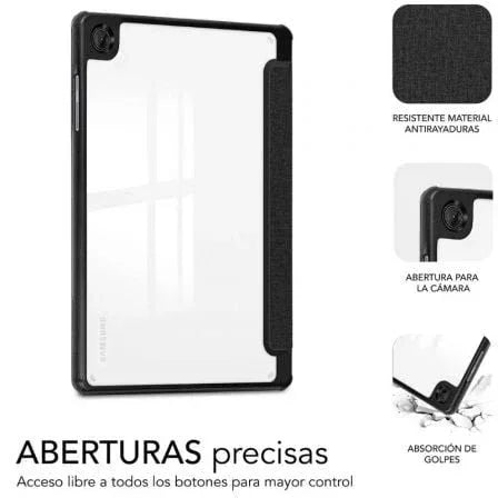 Funda Subblim Clear Shock Case para Samsung A11+/ Negra - PixelPlaza