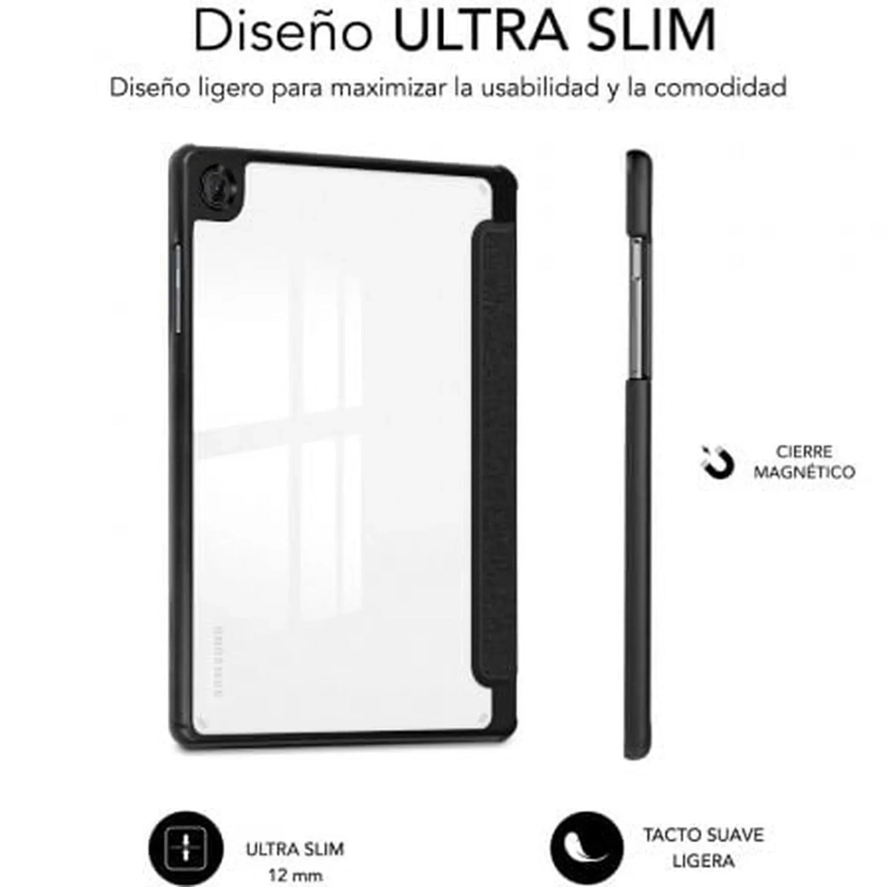 Funda Subblim Clear Shock Case para Samsung A11+/ Negra - PixelPlaza