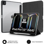Funda Subblim Clear Shock Case para iPad Pro 12.9" 2024 M4/ Negra - PixelPlaza