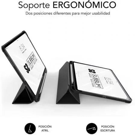 Funda Subblim Clear Shock Case para iPad Pro 12.9" 2024 M4/ Negra - PixelPlaza