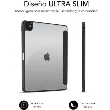 Funda Subblim Clear Shock Case para iPad Pro 12.9" 2024 M4/ Negra - PixelPlaza