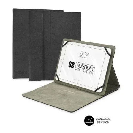 Funda Subblim Clever Stand para Tablets de 9"-10.1"/ Negra - PixelPlaza