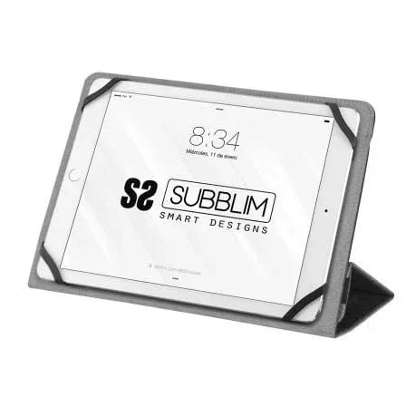 Funda Subblim Clever Stand para Tablets de 9"-10.1"/ Negra - PixelPlaza