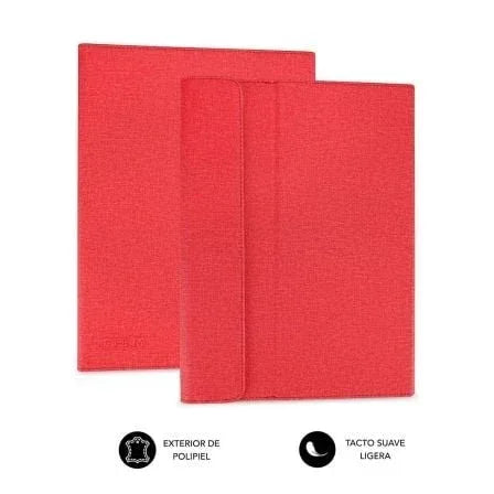 Funda Subblim Clever Stand para Tablets de 9"-10.1"/ Roja - PixelPlaza