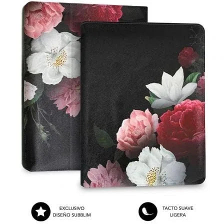Funda Subblim Trendy Case Rosas para Tablet de 11"/ Negra - PixelPlaza