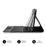 Funda con Teclado Subblim Keytab Pro Bluetooth Touchpad para Tablets de 10.1"-10.8"/ Negra - PixelPlaza