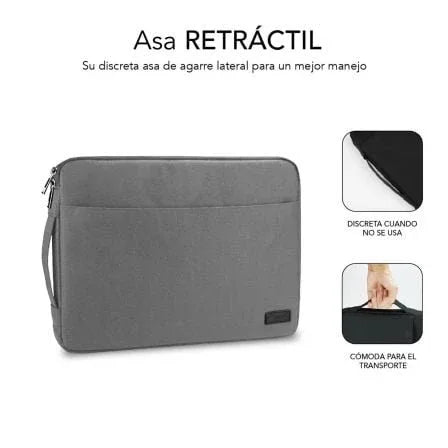 Funda Subblim Urban Laptop Sleeve para Portátiles hasta 14"/ Gris - PixelPlaza