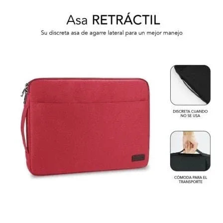 Funda Subblim urban laptop sleeve para portatil 15.6 pulgadas rojo