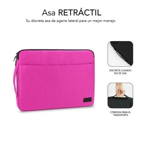 Funda Subblim Urban Laptop Sleeve para Portátiles hasta 15.6"/ Rosa - PixelPlaza