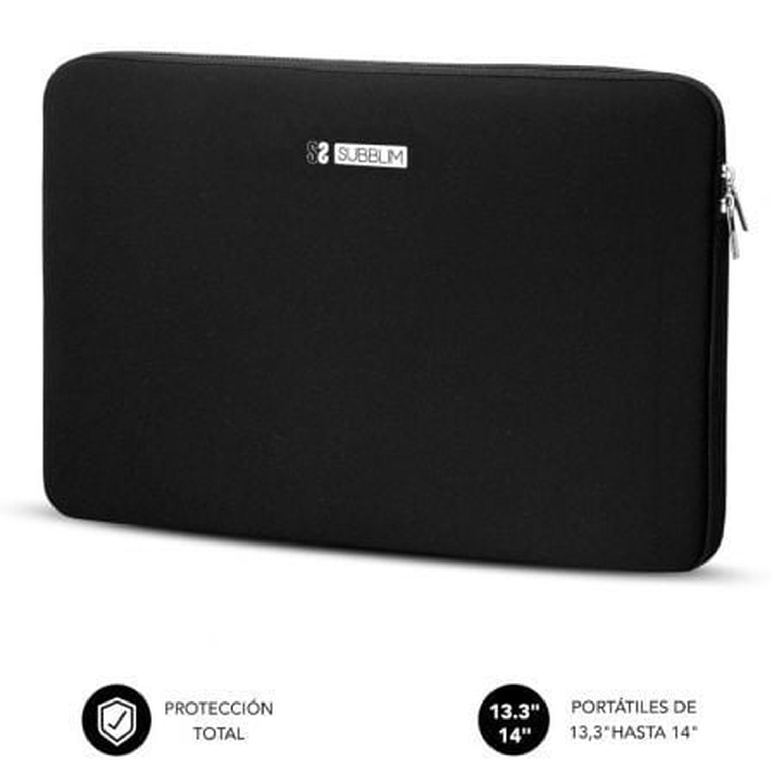 Funda Subblim Business Laptop Sleeve Neoprene para Portįtiles 13.3"-14"/ Negra